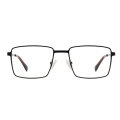 Luxusdesign Herren Square Metall Optische Frames Brillen